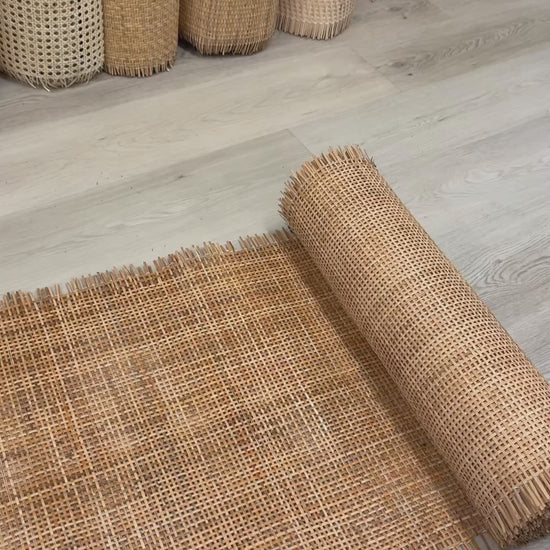 Natural_Rattan_Cane_RADIO_Square_Dark_Brown_Colour_Video