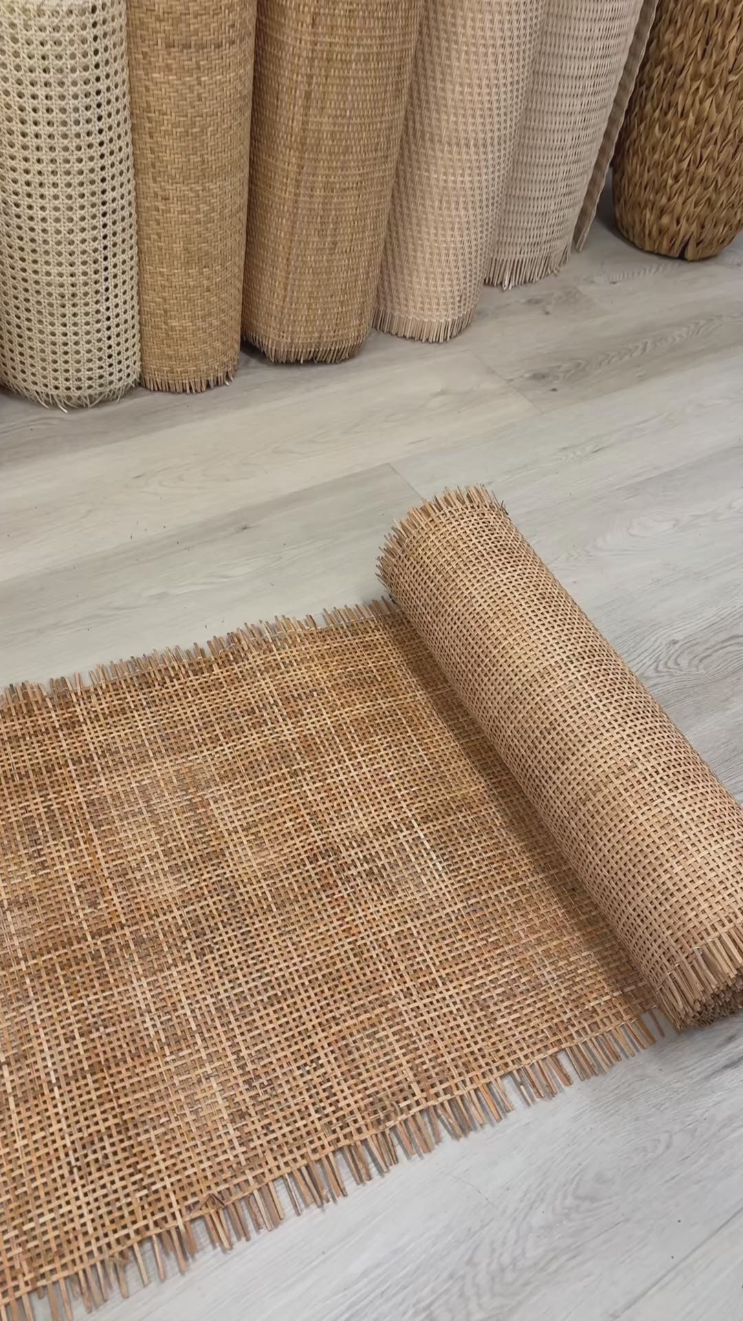 Natural_Rattan_Cane_RADIO_Square_Dark_Brown_Colour_Video