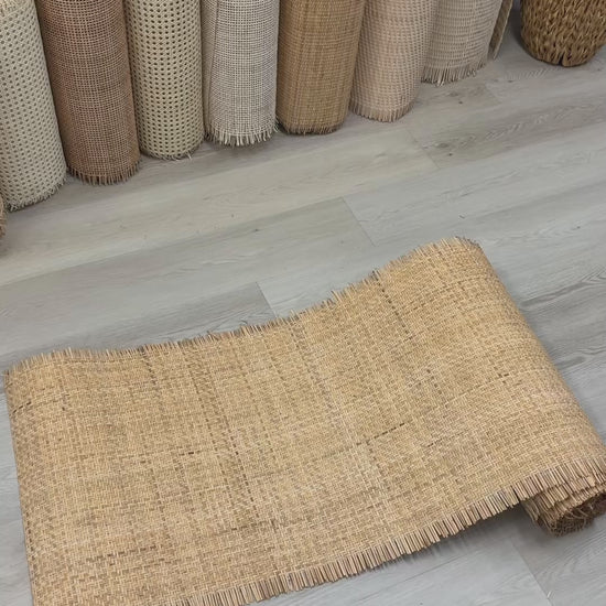 Natural_Rattan_Cane_Closed_HerringBone_Natural_Brown_Colour_Video
