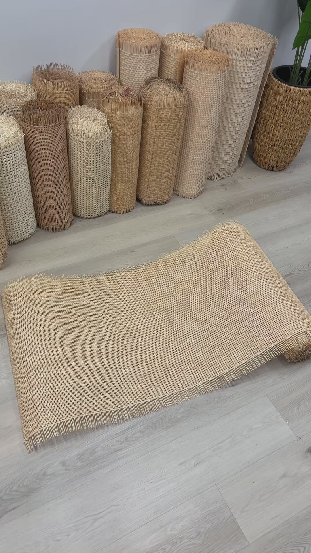 Natural_Rattan_Cane_RADIO_Square_Honey_Brown_Colour_Video