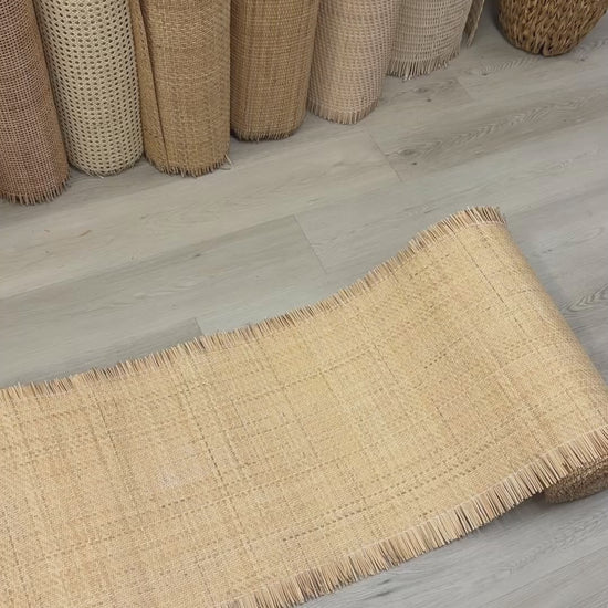 Natural_Rattan_Cane_Closed_HerringBone_Honey_Brown_Colour_Video